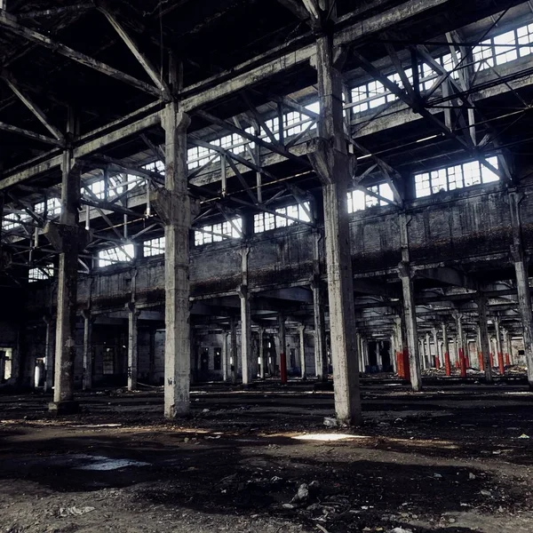 old abandoned factory building