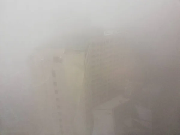 fog in the city