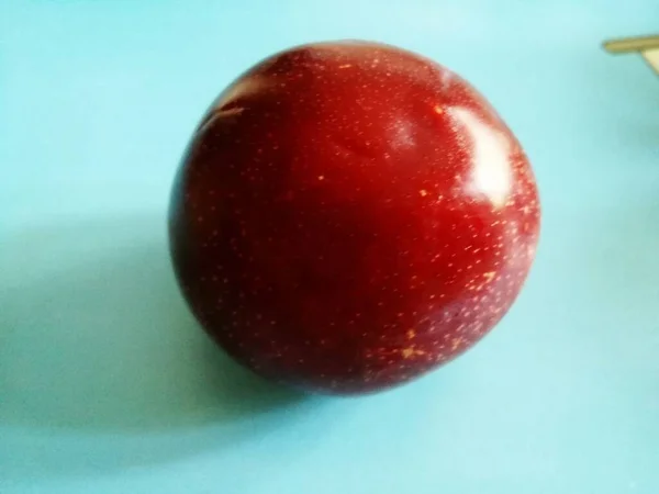 red apple on a white background