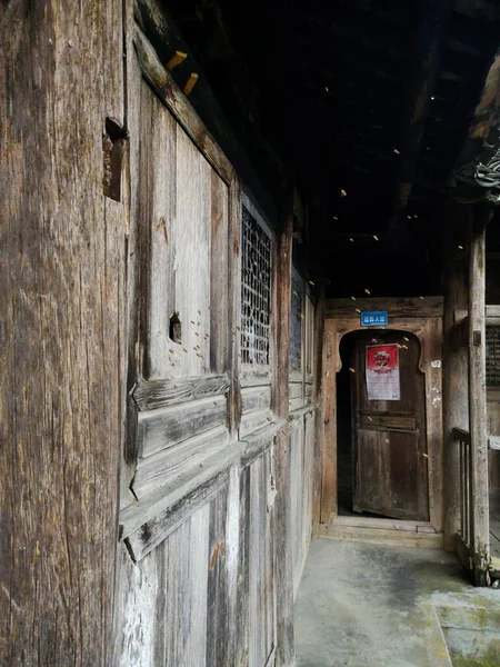 old wooden door in the city