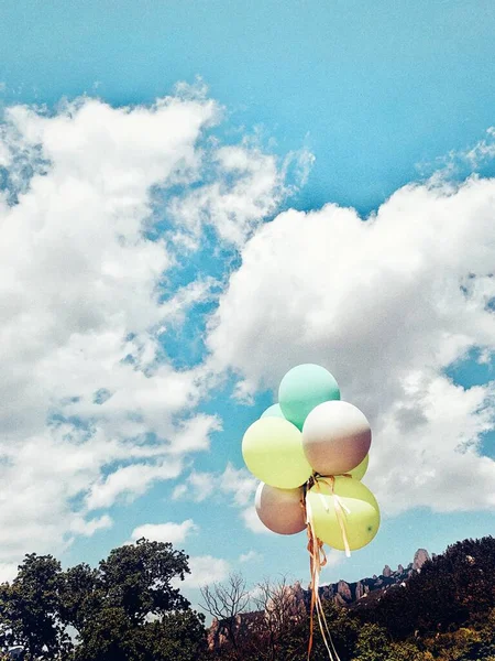 colorful balloons in the sky