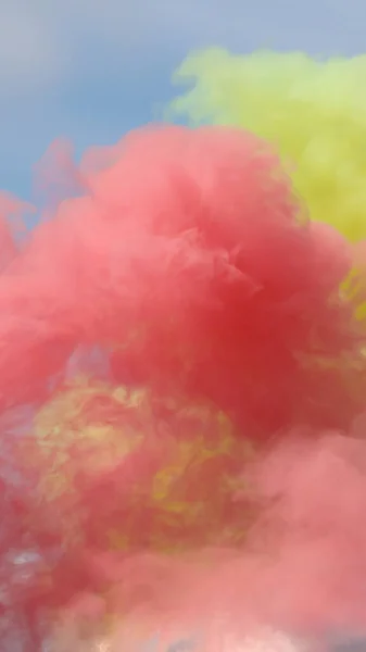 abstract background of colorful smoke paint