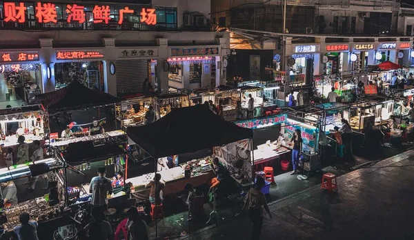 street market in hong kong