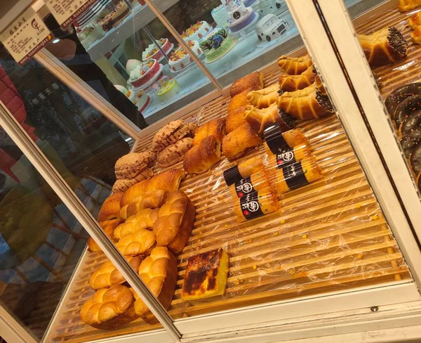 bakery shop, food, store, retail, sale, sweets, pastries, bread, and other products