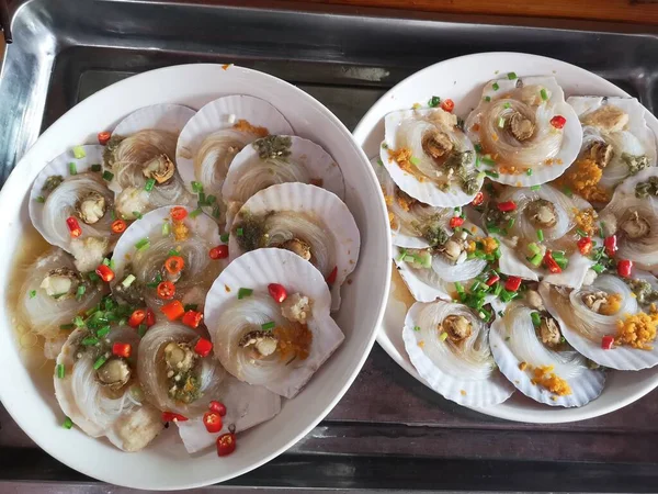 seafood-boiled squid with vegetables and spices