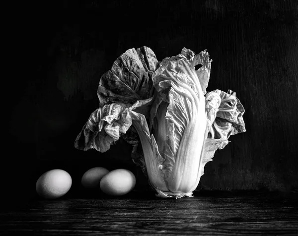 fresh vegetables on black background