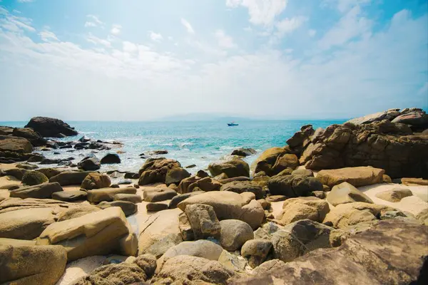 Hermosa Costa Del Mar Naturaleza Fondo — Foto de Stock