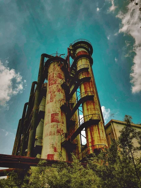 old abandoned factory building