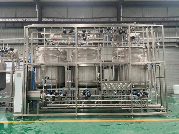 industrial factory, equipment for bottling production of beer and drinks