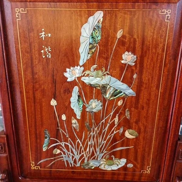 old wooden door with a flower