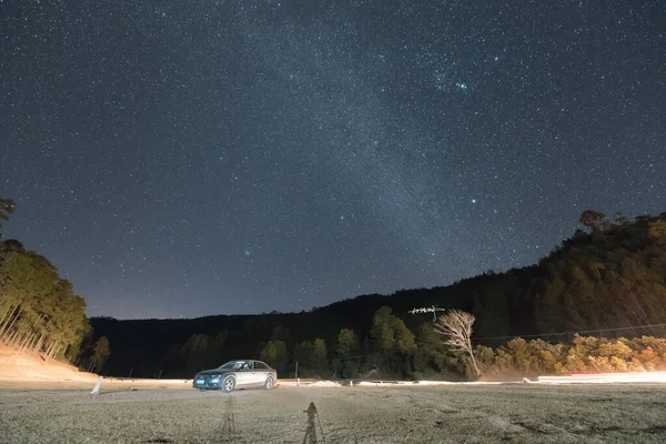 beautiful night sky with stars and milky way