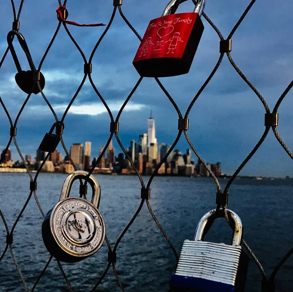 padlock on the bridge