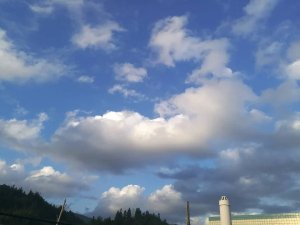 stock image view of the sky and clouds