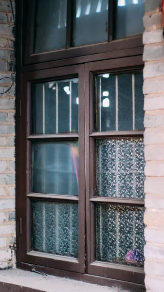 window with windows and wooden shutters