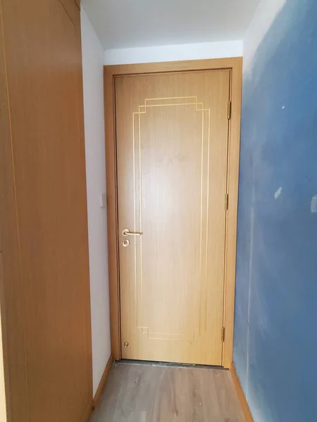 empty room with door and window