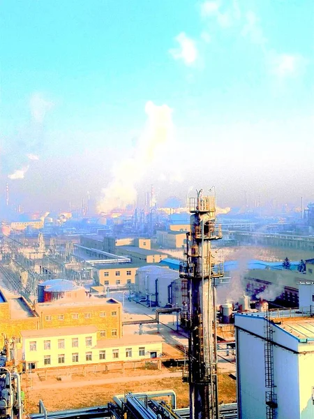 industrial factory, power plant, coal tower, industry, construction, building, architecture, pollution