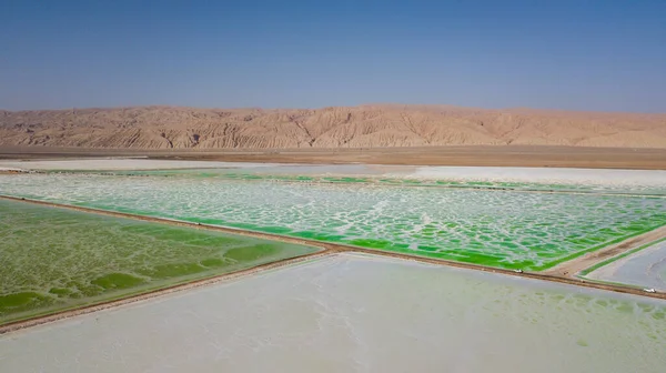 view of the salt lake in the desert