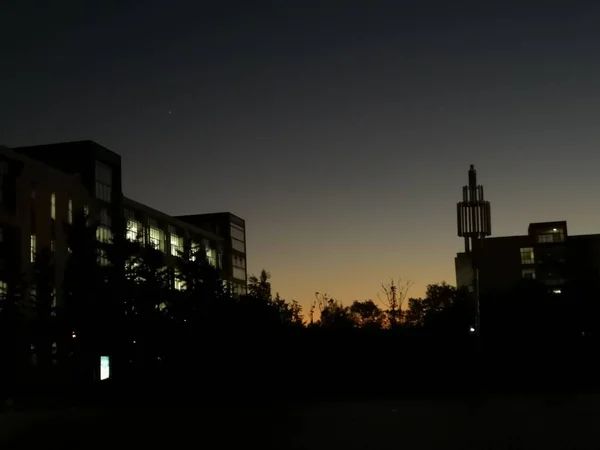 stock image night view of the city of the capital of the state of the most polluted towns in the evening