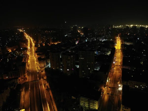 night view of the city of barcelona