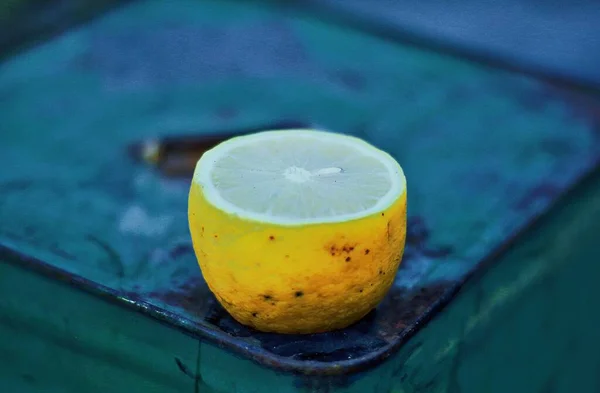 fresh lemon on a white background