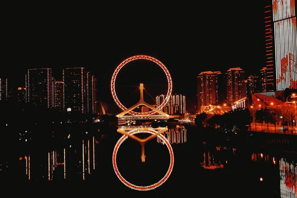 ferris wheel in the night