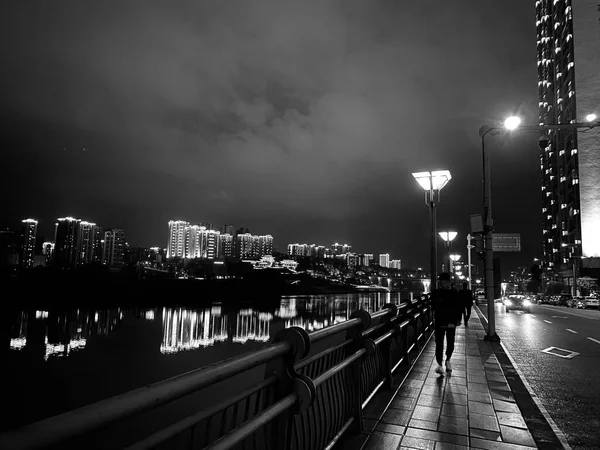 night view of the city of the capital of the state of the most populous