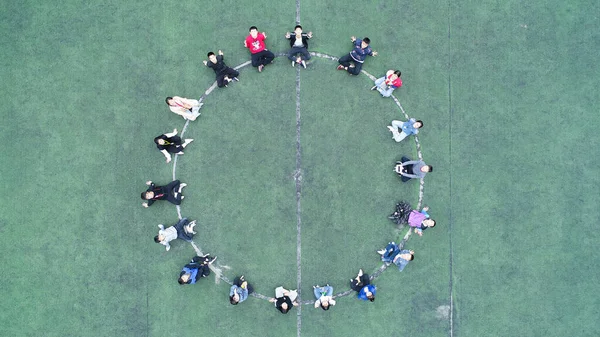 group of people in the park