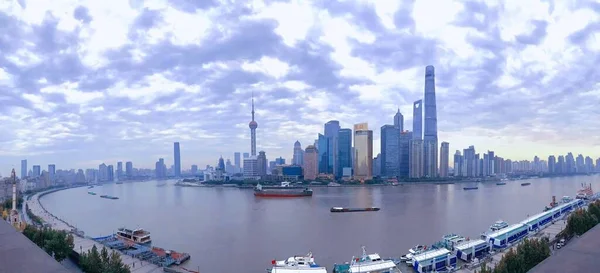 view of the city of the lujiazui financial district