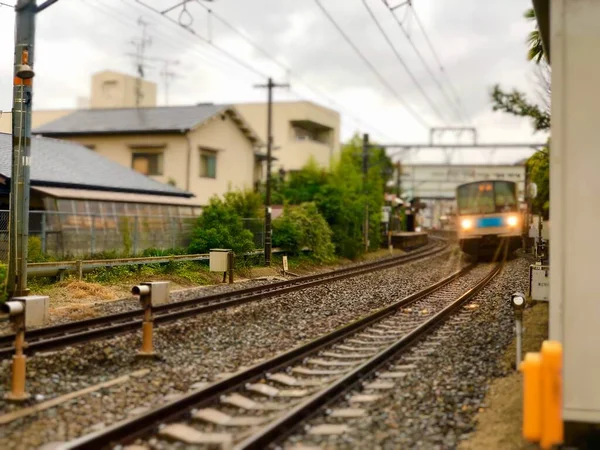 railway tracks on the railroad track.