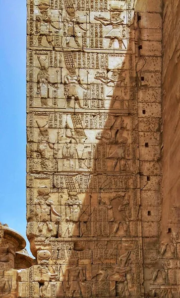 ancient egyptian hieroglyphs in the temple of the city of the state of israel