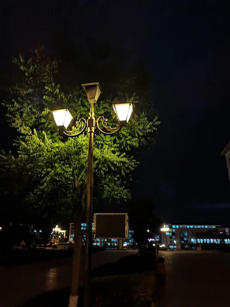 street lamp in the night