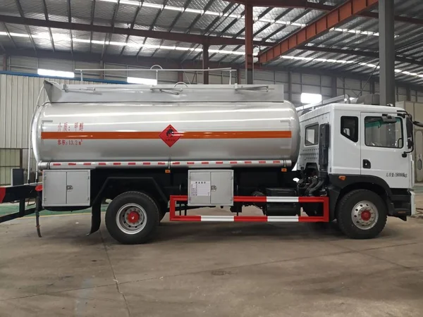 warehouse of a large truck in a garage