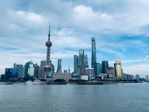 stock image shanghai, china-june 15, 2019: the skyline of the city of frankfurt am main, germany