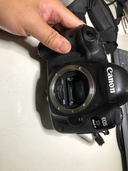 camera lens on a white background