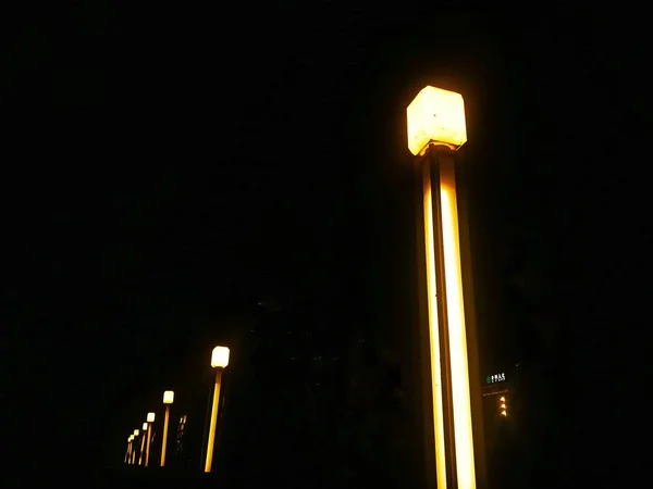 street lamp in the night