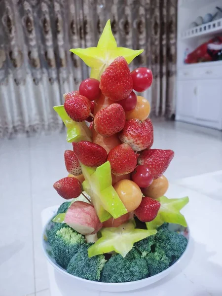 fruit salad with fruits and berries