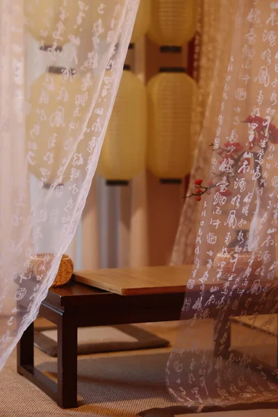 wedding dress on the table