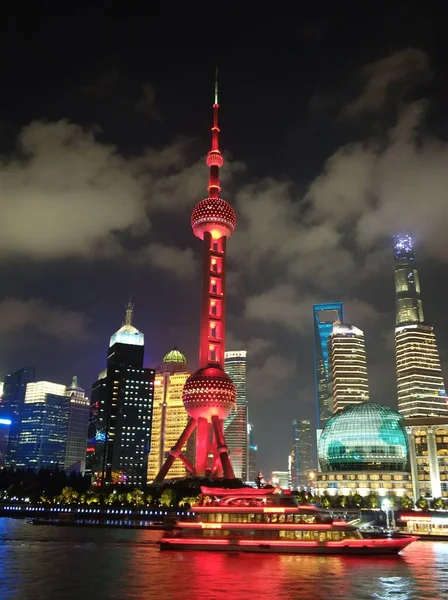 stock image shanghai, china-october 15, 2018: beautiful view of the city skyline