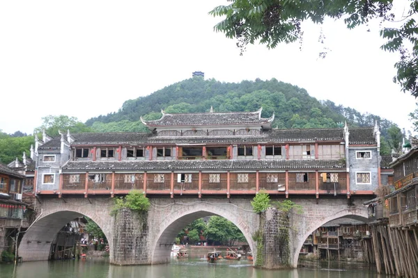 the old bridge in the city of the river