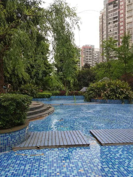 swimming pool in the park