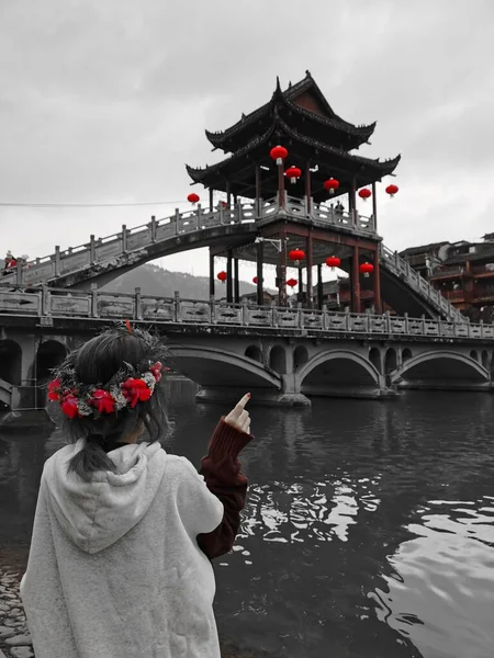 the chinese new year\'s bridge in the city of china