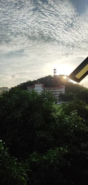 stock image view of the city of the capital of the most polluted towns in the morning