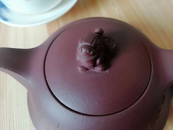 tea cake on a wooden table