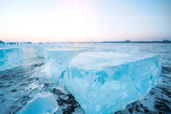 ice on the lake baikal