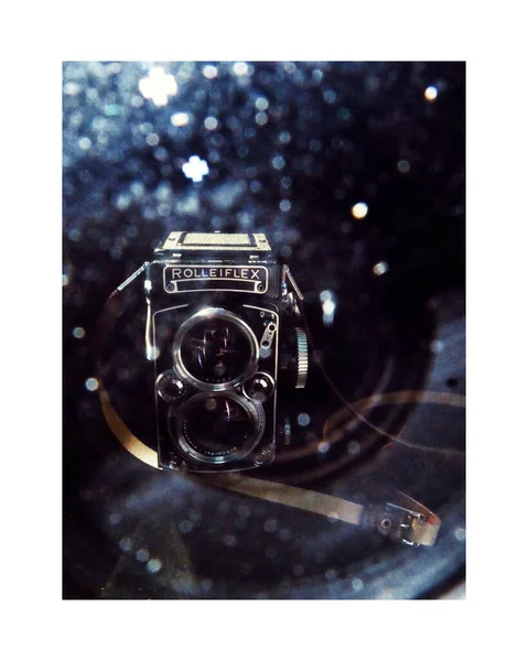 vintage camera on a white background