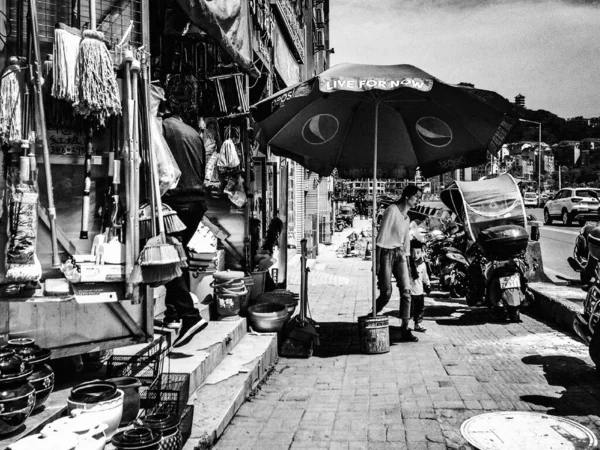 old street in the city of thailand