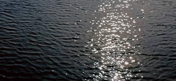 water drops on the surface of the river.