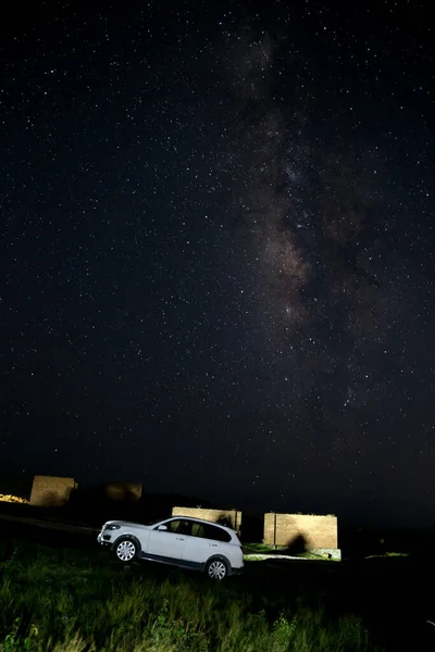 night sky with stars and milky way