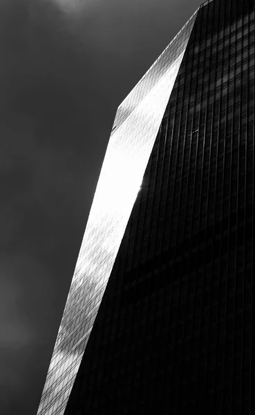 black and white architecture of modern building