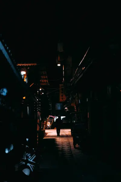 巴塞洛纳市的夜景 — 图库照片
